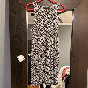 Athleta Monochrome Geometric Midi Dress